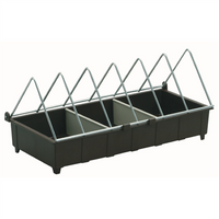 Voerbak duiven met ijzer rooster - cm 31x14x13h