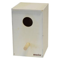 Parkietenbak hout groot 15,5x21,5x24,5cm