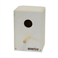 Exotenbakje hout rond gat (verticaal) 10x16x14,5cm