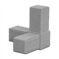 Verbinder 3-Weg (Hoek) - Grijs 20x20x1,5mm