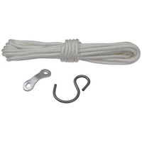 Polyester ophangkoord 350cm, set met haak en hoogtesteller