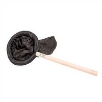 Vogelschepnet Zwart Ø22cm - 45cm steel