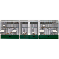 JH kunststof kweekkooi 124x40x40 4-delig (2 Babykooi 20cm)