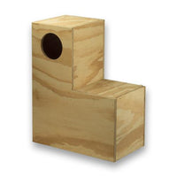 Eco Nestkast Grijze Roodstaart (klep/schuif achter/rechts)