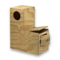 Eco Nestkast Grijze Roodstaart (klep/deur rechts)