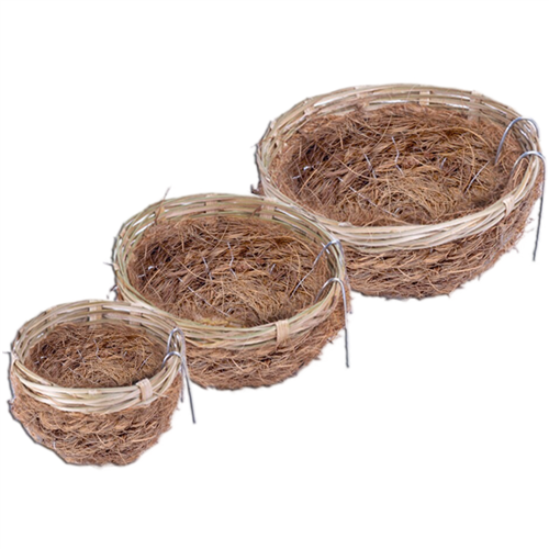 Kokosnest met haken voor kanaries Ø 13 cm