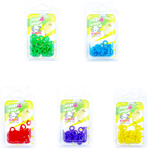 Kleurringen elastisch navulset geel Ø6mm