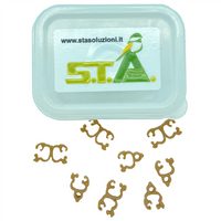 Clip on ringen voor strekken voet en teen - per 8 stuks