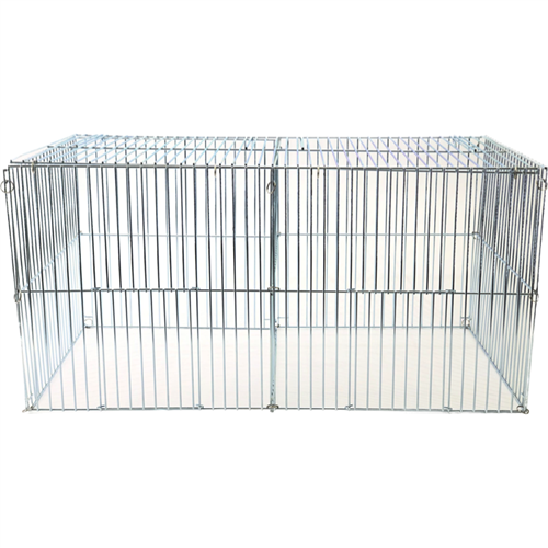 Klapkooi middel front  - 2-delig 80x40cm - gegalvaniseerd (N